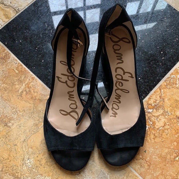 Sam Edelman Sussie black block heel sandals - Picture 2 of 12